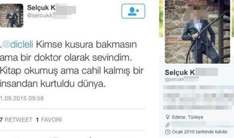 Meslektaşının PKK tarafından öldürülmesine sevinen doktor!