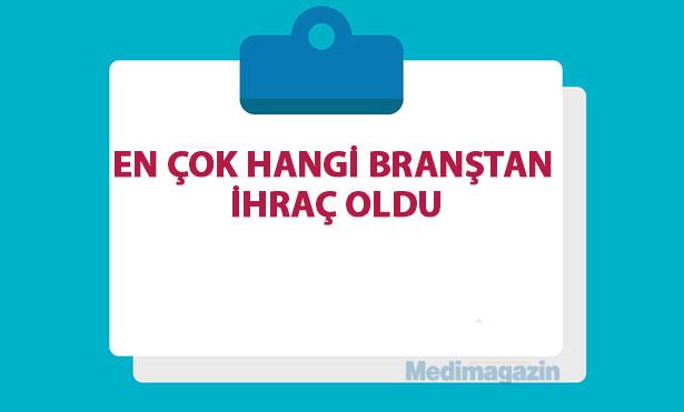 Branşlara göre ihraç edilenlerin isim listesi