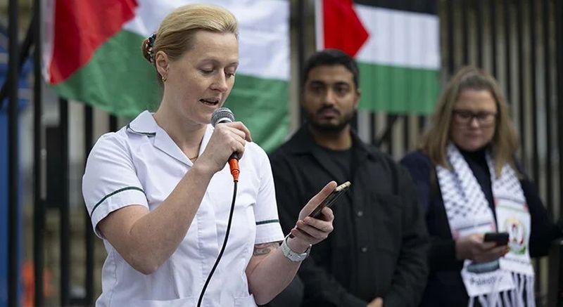 Gazze'de hayatını kaybeden sağlık çalışanları Londra'da anıldı