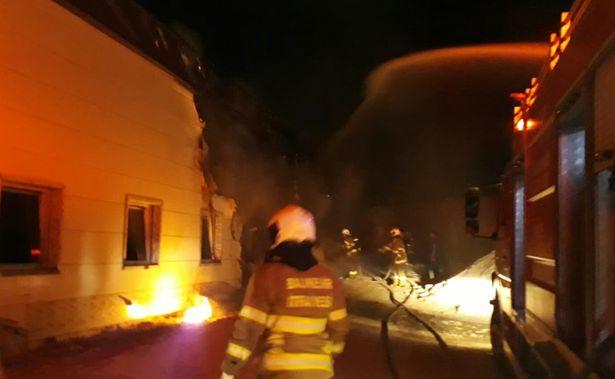 Bandırma Devlet Hastanesinin inşaat halindeki binasında yangın çıktı 