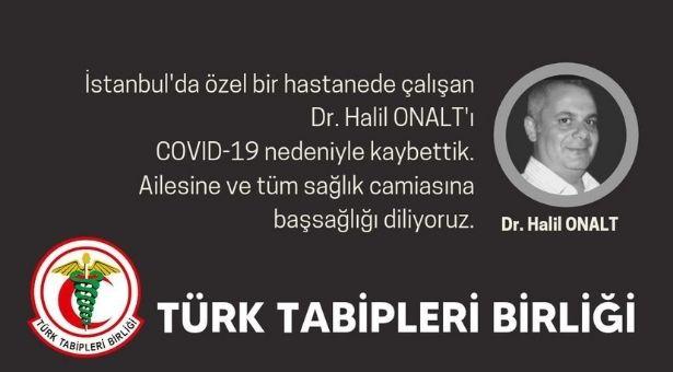 COVID-19 bir doktorun daha canına mal oldu: Dr. Halil Onalt, hayatını kaybetti