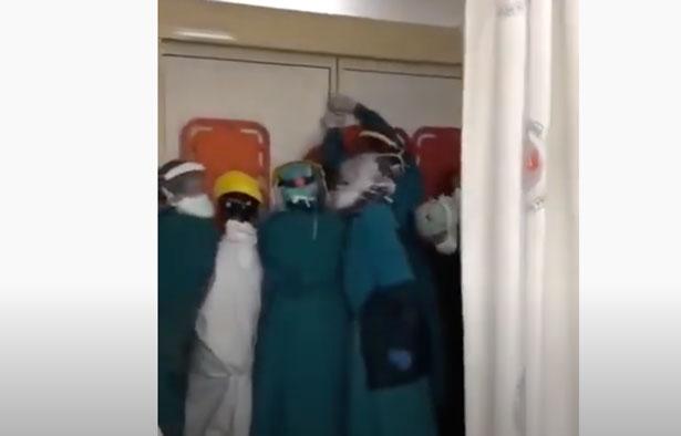 Keçiören'deki hastanenin acil çalışanlarını, şifreli kapı kurtardı