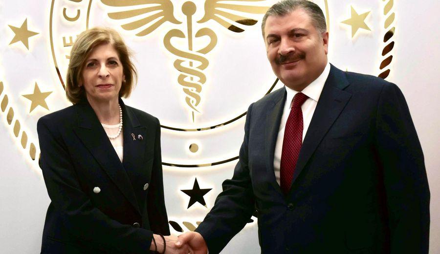 Sağlık Bakanı, AB Komisyonu Üyesi Kyriakides ile görüştü