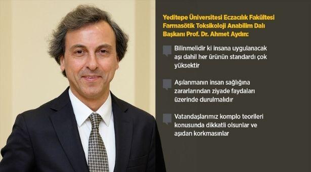 Prof. Dr. Ahmet Aydın'dan COVID-19 aşısıyla ilgili 'bilgi kirliliği' uyarısı: 'Bu hikayelere kulak asmayın'